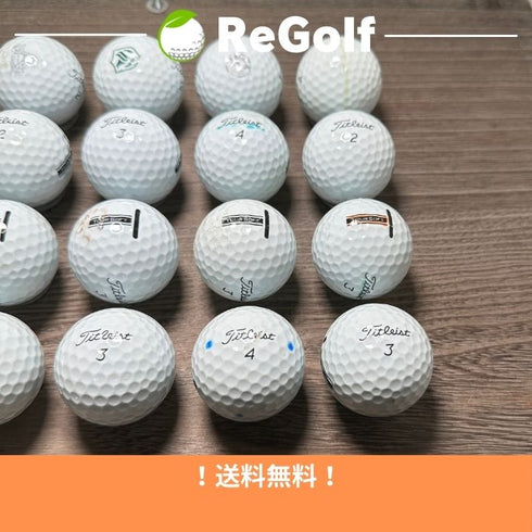 【中古】 ロストボール タイトリスト ツアーソフト ホワイト 2024年モデル 20球 Cランク ゴルフボール リゴルフ